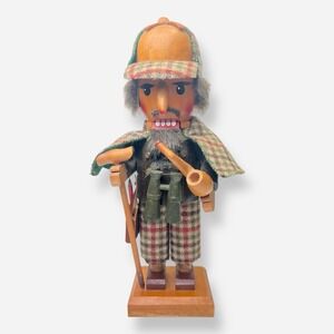 Steinbach Sherlock‎ Holmes s681 Nutcracker 12" German Wood Detective Pipe